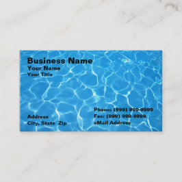 Tarjeta De Visita Agua azul cristalina