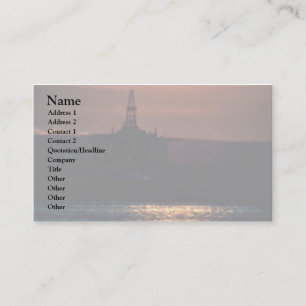 Tarjeta De Visita Agua azul oscuro ondulada