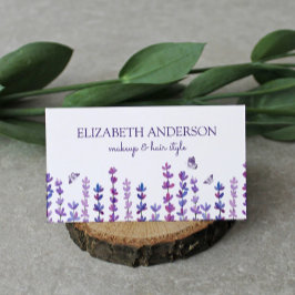 Tarjeta De Visita Agua de lavanda y mariposa