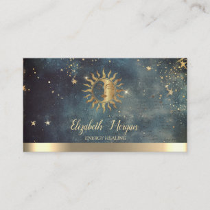 Tarjeta De Visita Agua Fuerte Sol Dorado