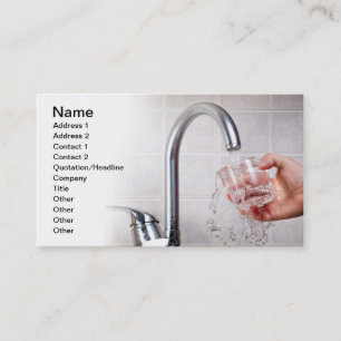 Tarjeta De Visita Agua potable
