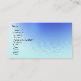 Tarjeta De Visita Agua y viento