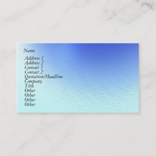 Tarjeta De Visita Agua y viento
