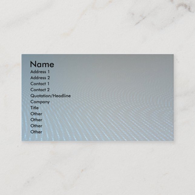 Tarjeta De Visita Agua y viento (Anverso)