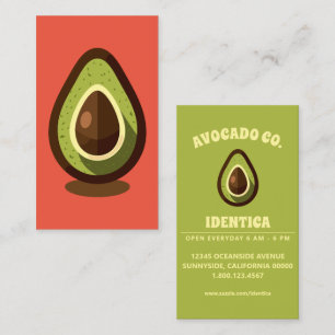Tarjeta De Visita aguacate