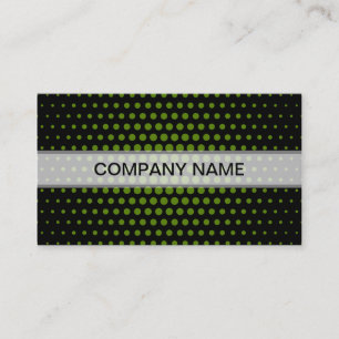 Tarjeta De Visita Aguacate Techno Dots Modern Black