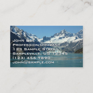 Tarjeta De Visita Aguas de Alaska alimentadas por el glaciar
