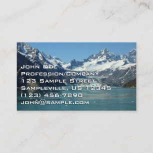 Tarjeta De Visita Aguas de Alaska alimentadas por glaciares