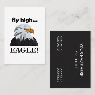 Tarjeta De Visita Águila Águila Calva Vuela Alto Águila