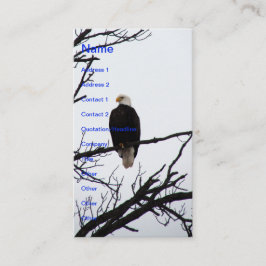 Tarjeta De Visita Águila calva americana
