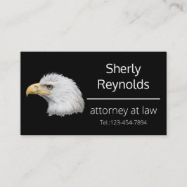 Tarjeta De Visita Águila calva personalizable único en especie