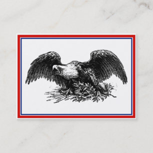 Tarjeta De Visita Águila de Guerra Vintage
