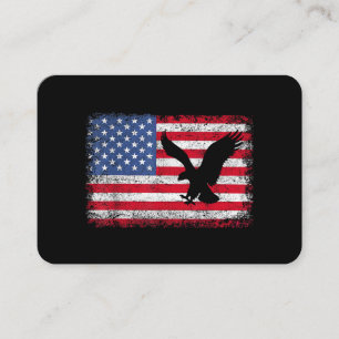 Tarjeta De Visita Águila de la bandera americana EE. UU.