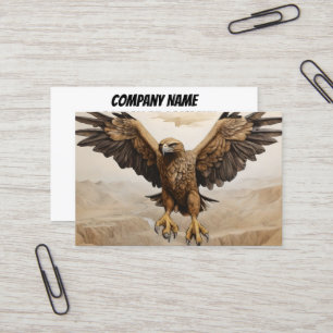 Tarjeta De Visita Águila dorada voladora