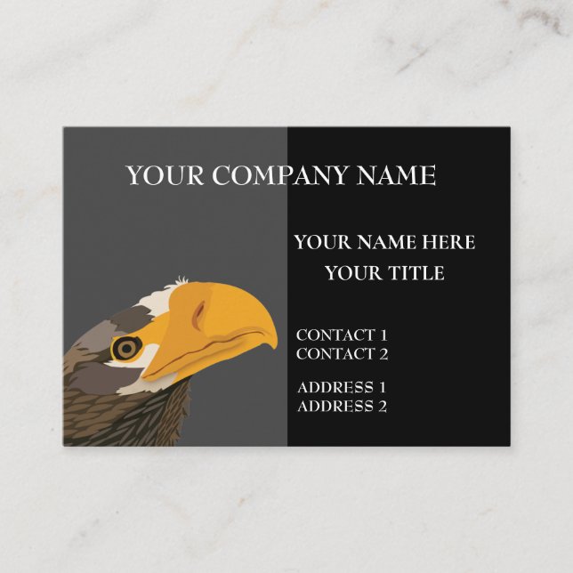 Tarjeta De Visita Águila marina (Anverso)