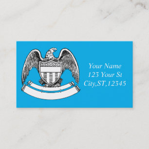 Tarjeta De Visita Águila patriótica vintage PlaqueThunder_Cove