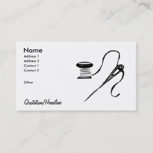 Tarjeta De Visita Aguja/carrete