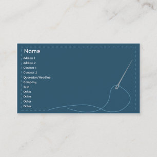 Tarjeta De Visita Aguja - negocio