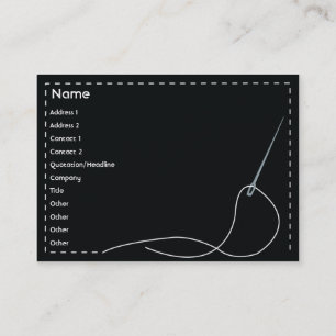 Tarjeta De Visita Aguja - rechoncha