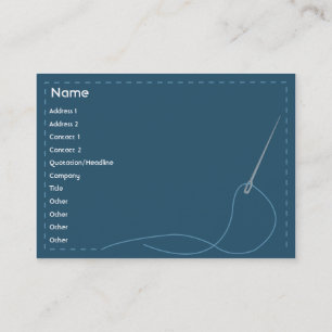 Tarjeta De Visita Aguja - rechoncha