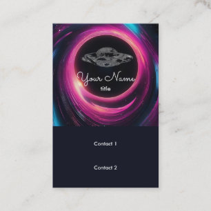 Tarjeta De Visita Agujero negro y OVNI