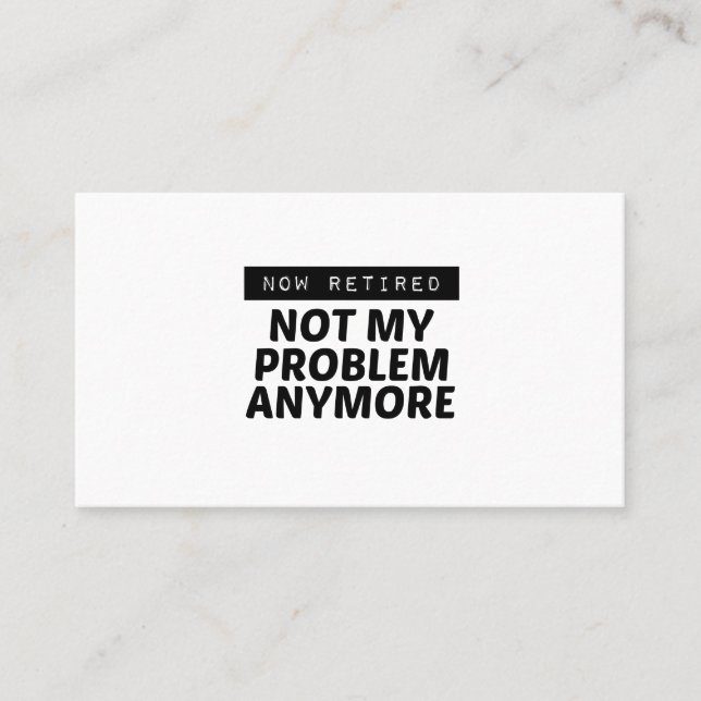 TARJETA DE VISITA AHORA RETIRADO (Anverso)