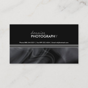 Tarjeta de visita ahumada elegante