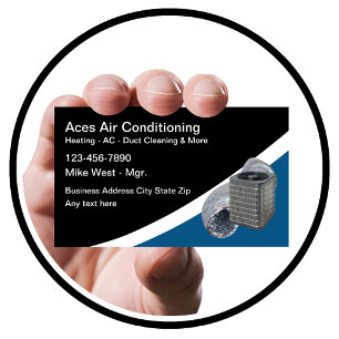 Tarjeta De Visita Air Conditioning And Heating Services