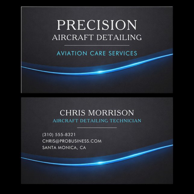 Tarjeta De Visita Aircraft Airplane Detailing (Subido por el creador)