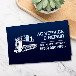 Tarjeta De Visita Aire Acondicionado – Reparación • Servicio • Insta