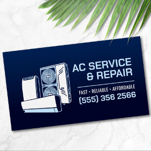 Tarjeta De Visita Aire Acondicionado – Reparación • Servicio • Insta