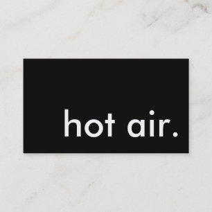 Tarjeta De Visita aire caliente. (BALLOONING)