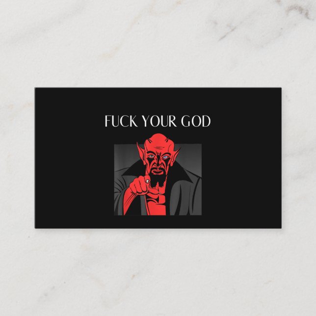 Tarjeta De Visita Aist Goat Satan Baphomet GIft (Anverso)