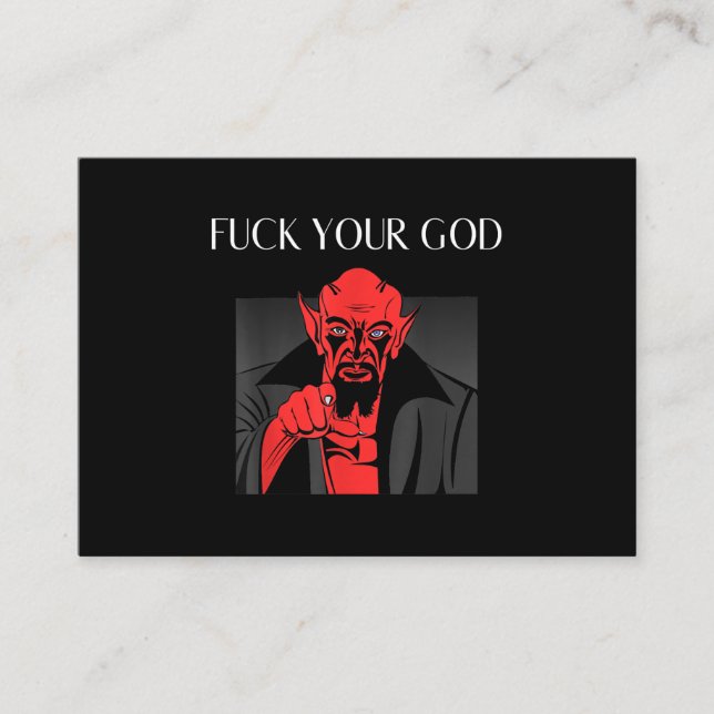 Tarjeta De Visita Aist Goat Satan Baphomet GIft (Anverso)