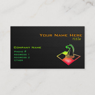 Tarjeta De Visita Ajedrez liso