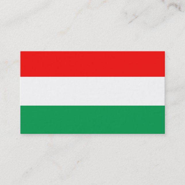 Tarjeta de visita AJUSTABLE Red, White & Green (Anverso)