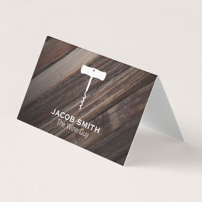 Tarjeta De Visita Al aire libre | Para vino (Anverso)