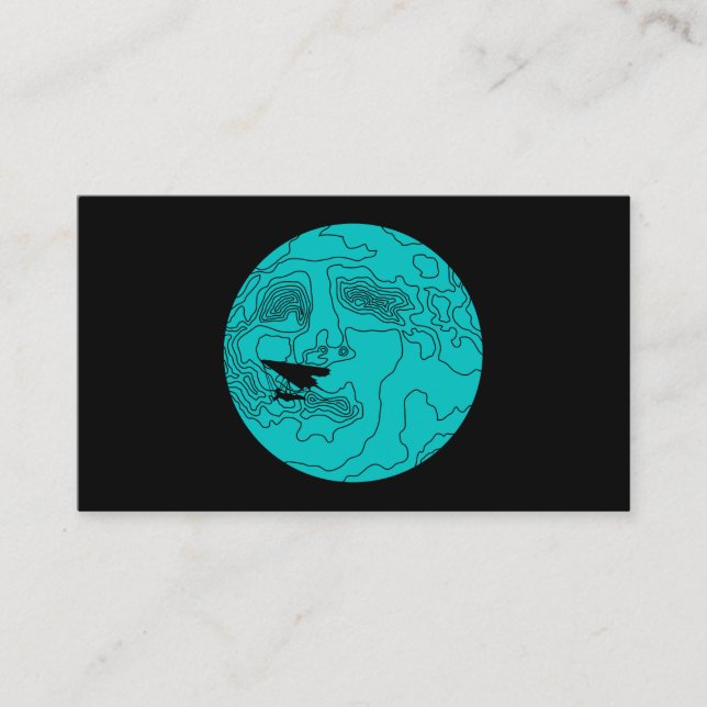 Tarjeta De Visita ala delta a la luz de la luna (Anverso)