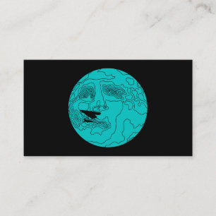 Tarjeta De Visita ala delta por claro de luna