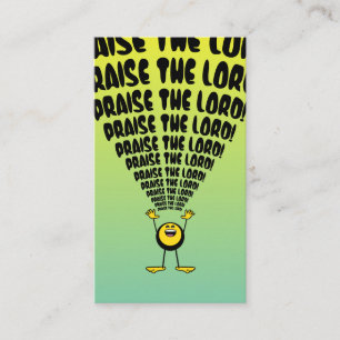 Tarjeta De Visita Alabar Las Cartas De Las Escrituras De La Emoji De