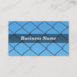 Tarjeta De Visita Alambre de enlace de cadena contra cielo azul clar