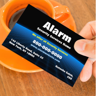 Tarjeta de visita Alarm Security Tech