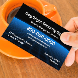 Tarjeta de visita Alarm Security Tech