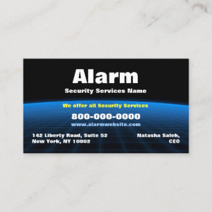 Tarjeta de visita Alarm Security Tech