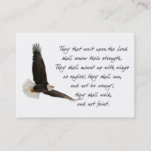 Tarjeta De Visita Alas como personalizado inspirador de Eagles