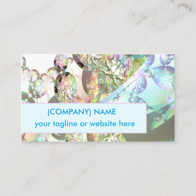 Tarjeta De Visita Alas del fractal abstracto cristalino Amethyst de (Anverso)