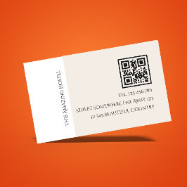 Tarjeta De Visita Albergue Peac Elegant Minimal Elegante Luminoso
