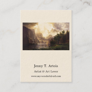 Tarjeta De Visita Albert Bierstadt Among the Sierra Nevada Mountains