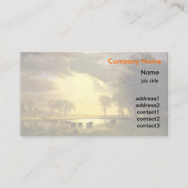 Tarjeta De Visita Albert Bierstadt fino arte - El camino de búfalos