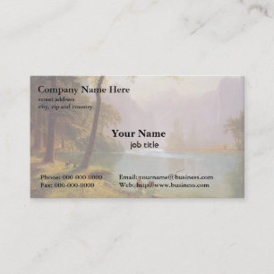 Tarjeta De Visita Albert Bierstadt, Kerns River Valley California
